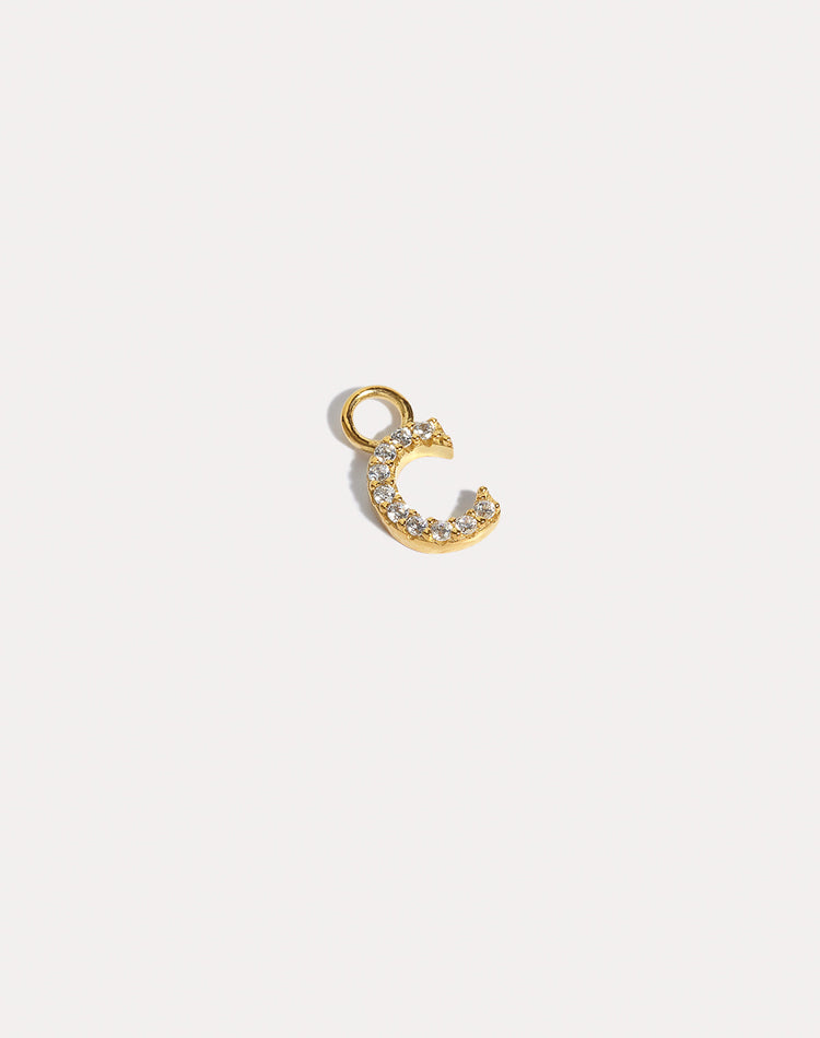 Alpha Earring Charm in Gold