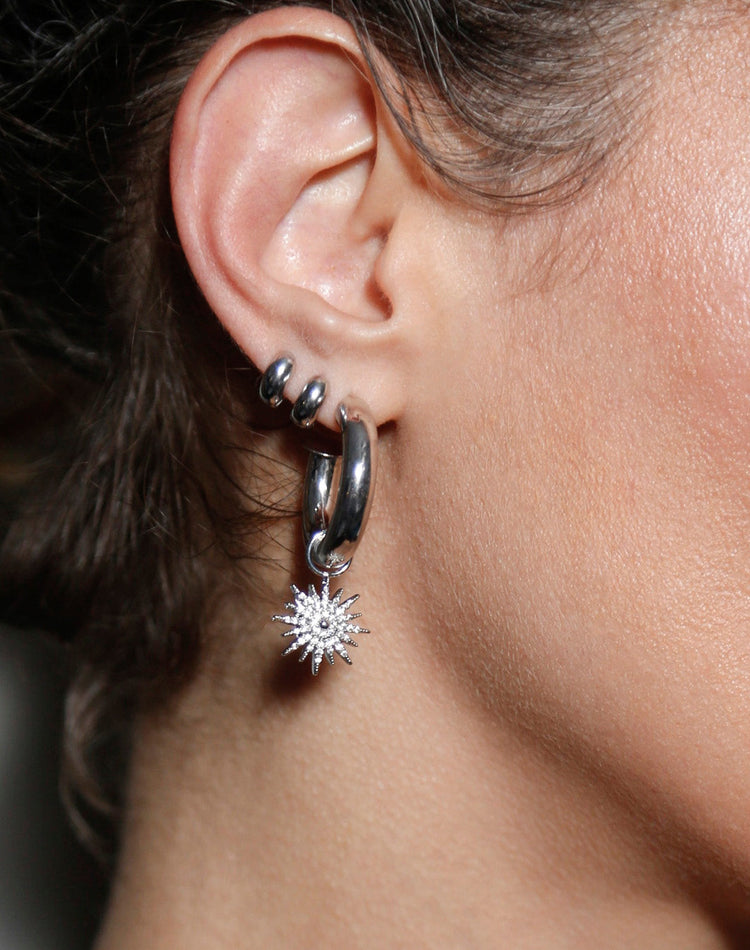 Blair Silver Huggie Earring