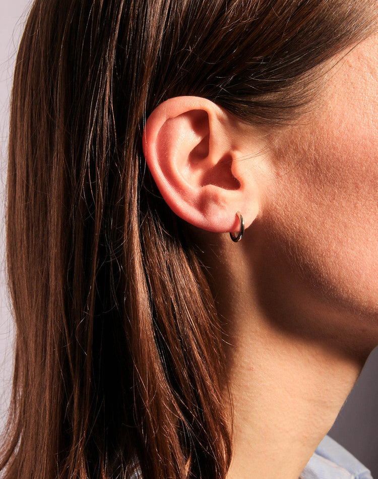 Mili Silver Hoop Earrings