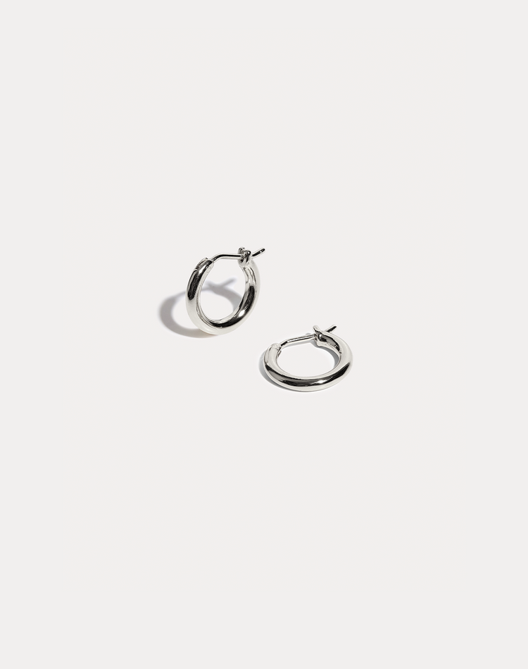 Mili Silver Hoop Earrings