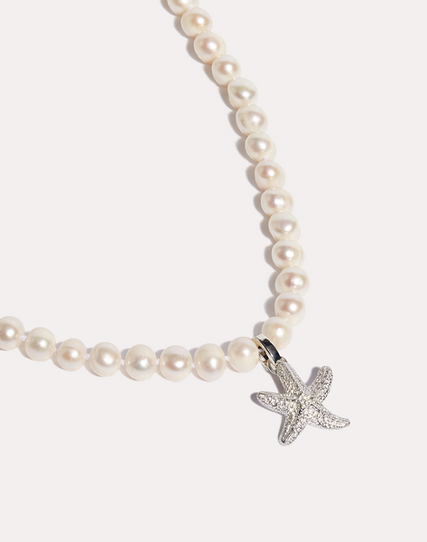 ★NOONOO FINGERS★ Baby Star Pearl Necklace BABY STAR PEARL NECKLACE - NOONOO FINGERS