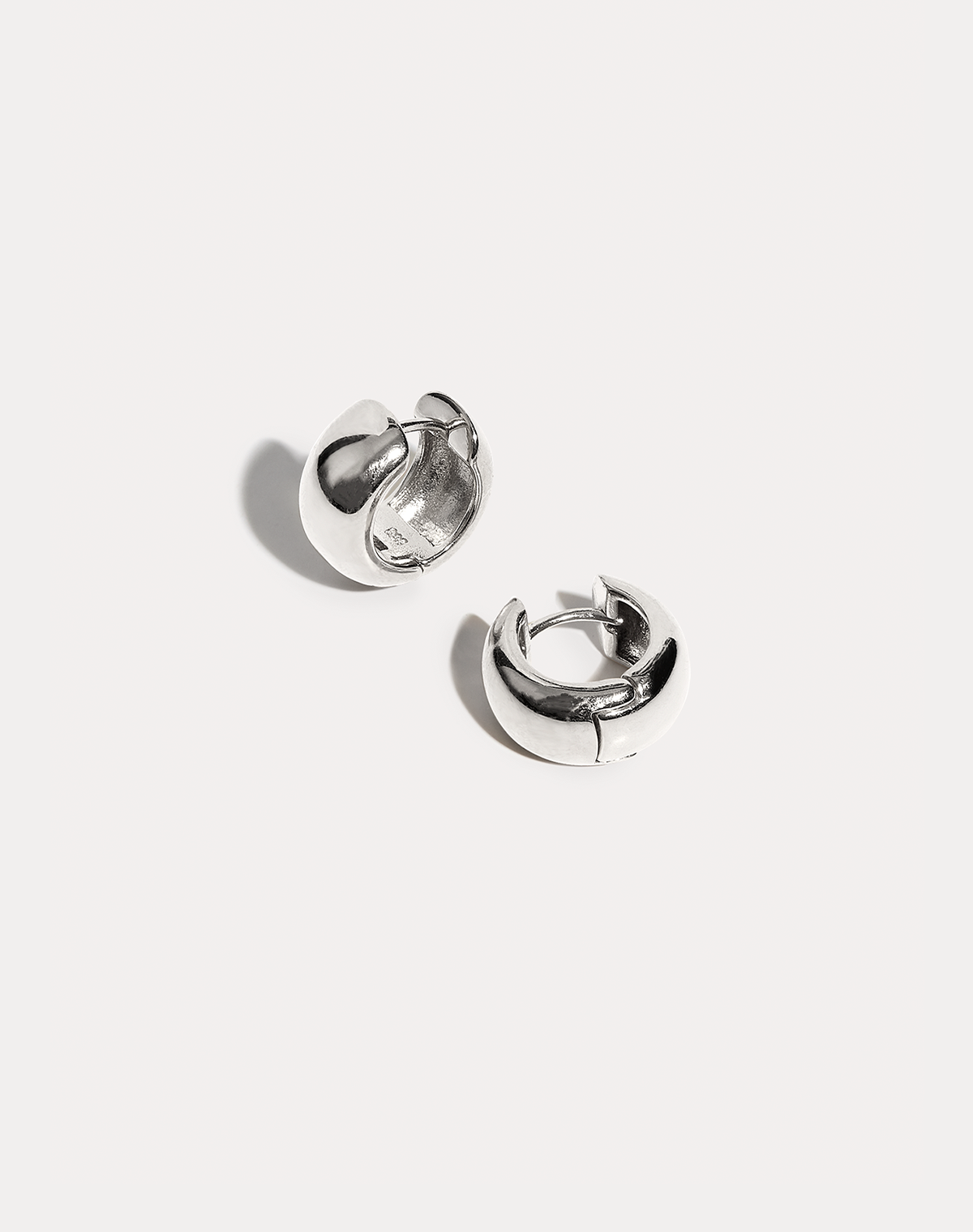 hoop earring huggie  925 sterling silver hoop earrings - Renfook