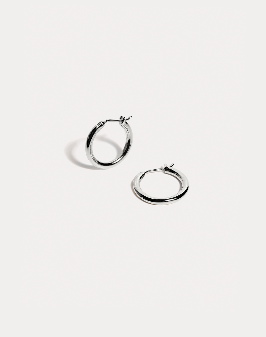 Small Medium Size 925 Sterling Silver Small Hoop Earrings For
